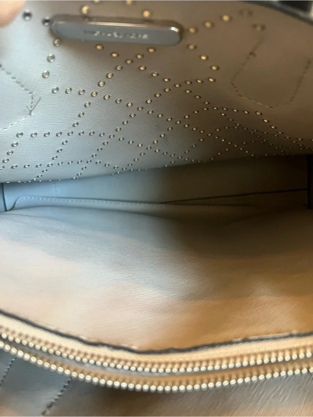 Michael Kors Black Leather Eyelet Tote